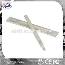 White disposable Tattoo Tip & Tube, beauty salon standard size tattoo tips